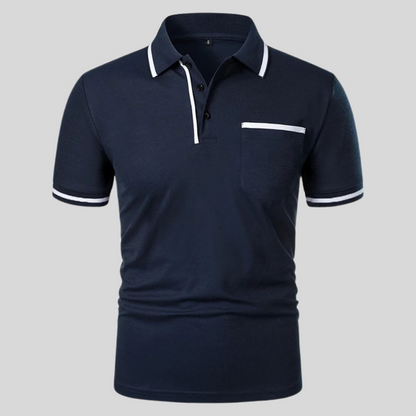 Herren Poloshirt Kurzarm Klassisch Slim Fit