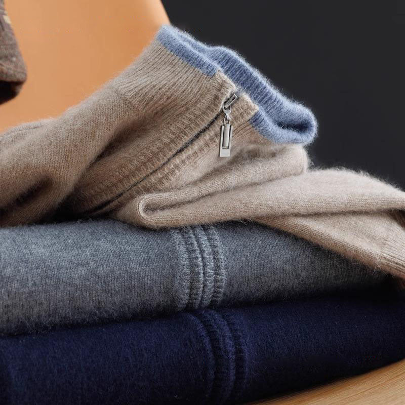 Herren Cashmere Jacke Warm Elegant Winter