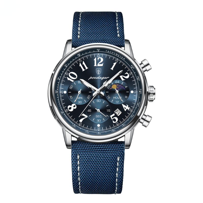 Herrenuhr Lederarmband Elegante Quarz