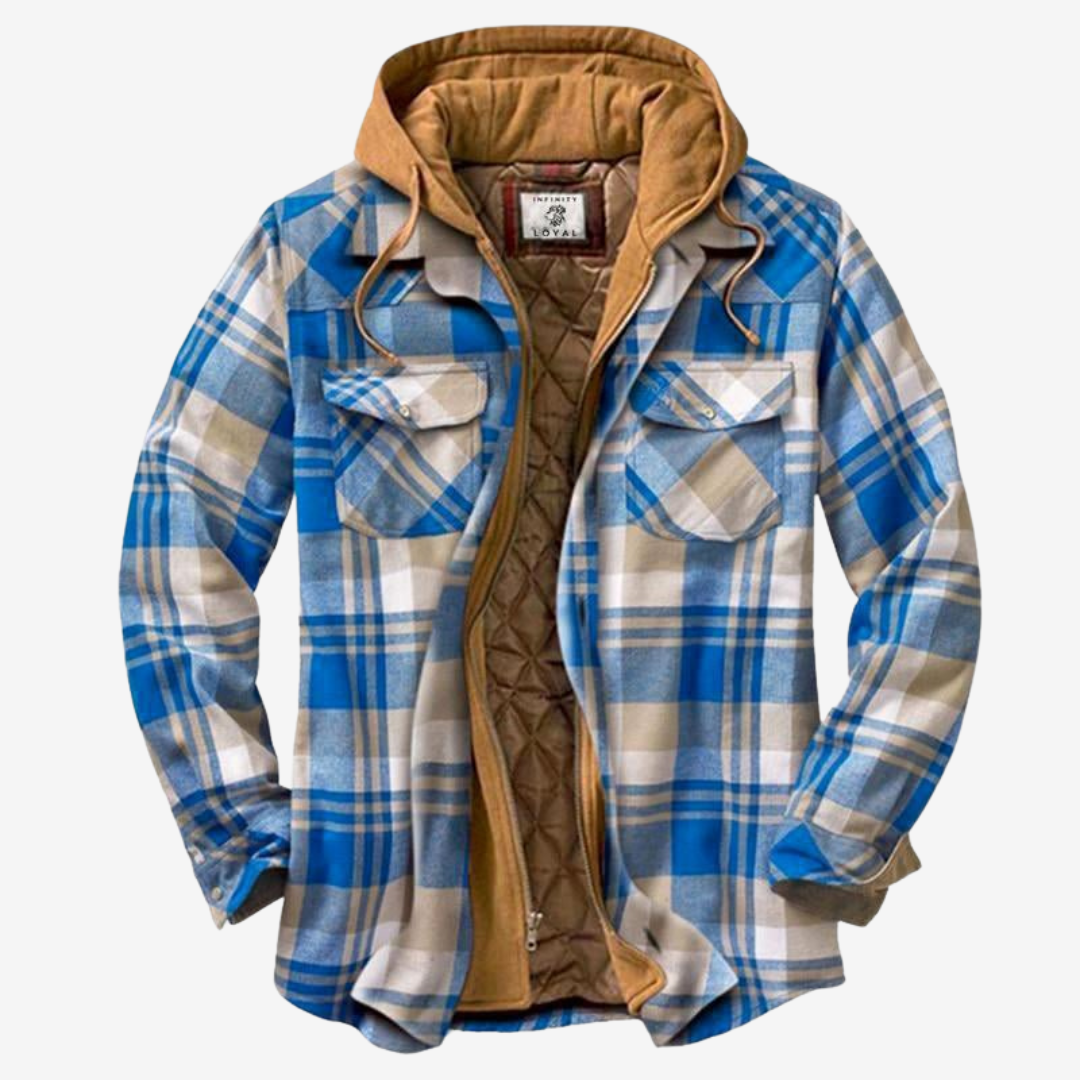 Herren Jacke Herbst Kariert Warm Elegant - BerlinGlamour