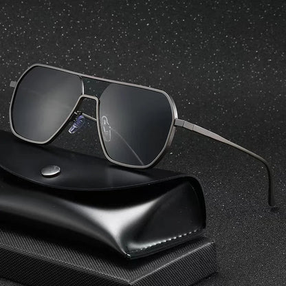 Edelstahl Pilotenbrille Herren Modern Metall Optik