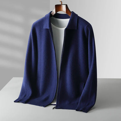 Herren Strickjacke Kaschmir Weich Elegant