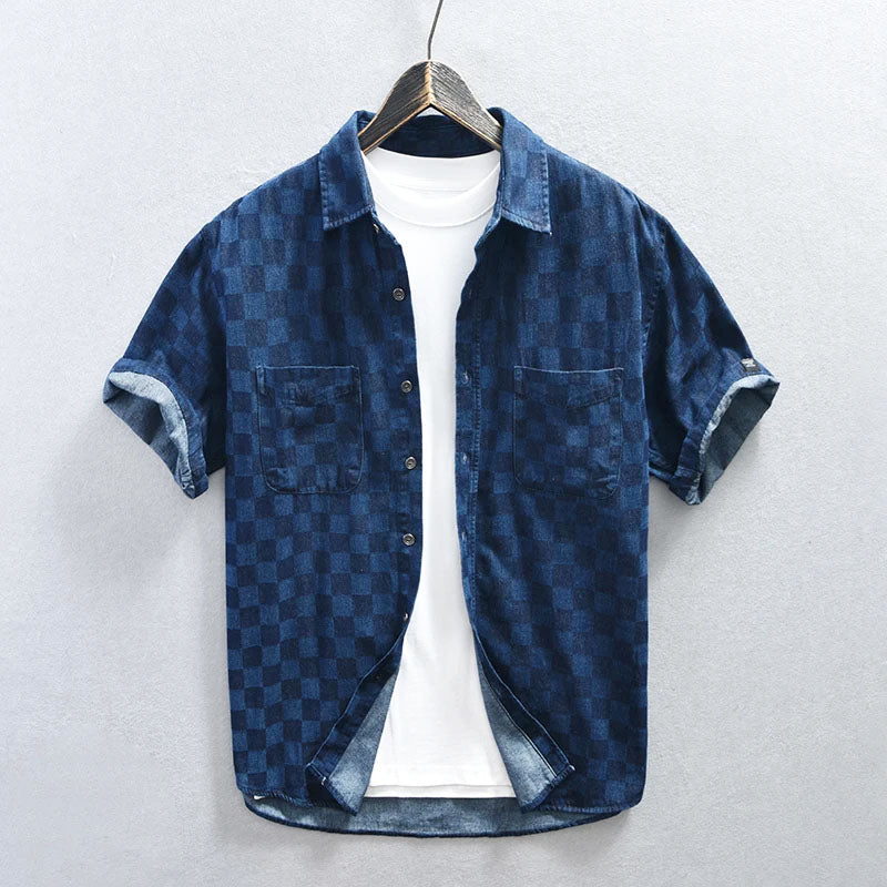 Herren Hemd Slim Fit Knöpfe Modern