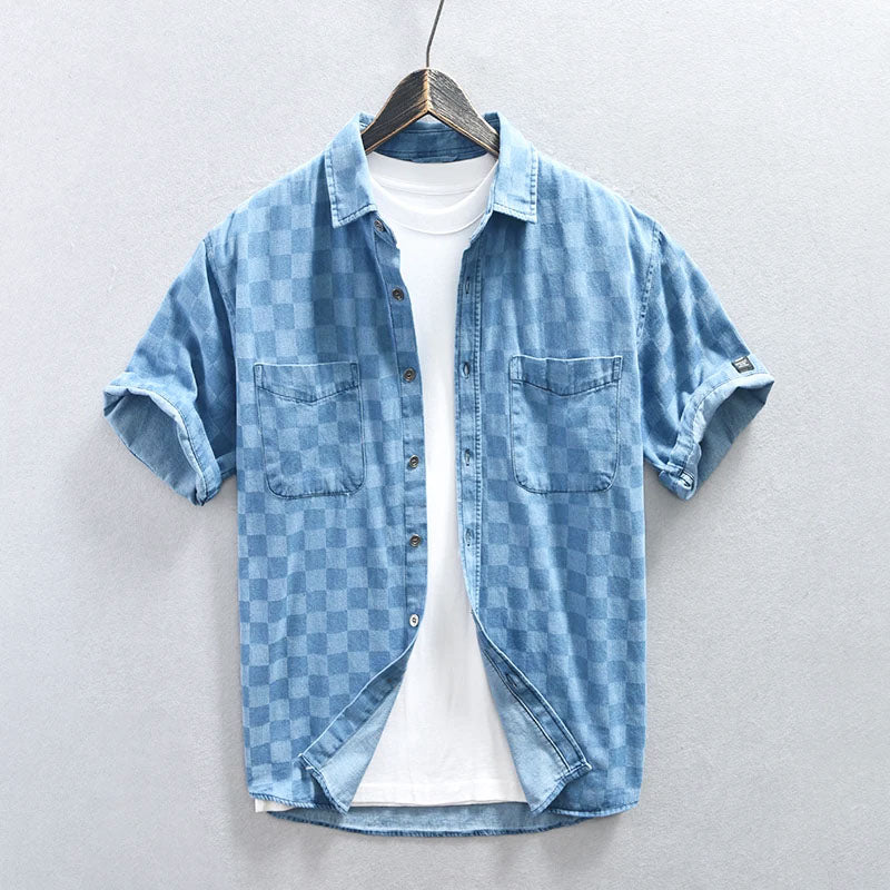 Herren Hemd Slim Fit Knöpfe Modern
