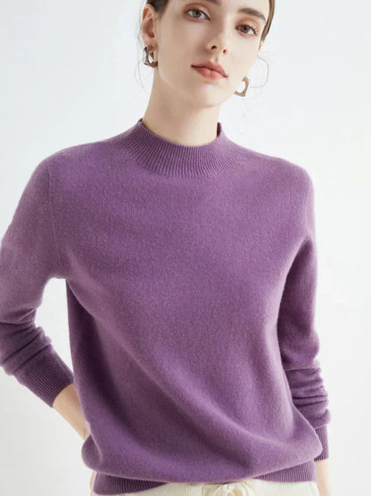 Damen Pullover Elegent Langarm Stilvoll