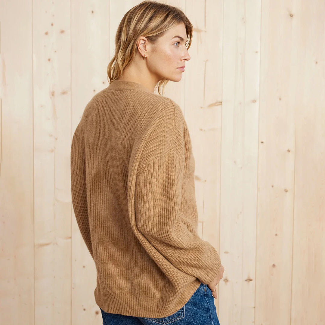 Großer Damen-Cardigan Oversized Weich