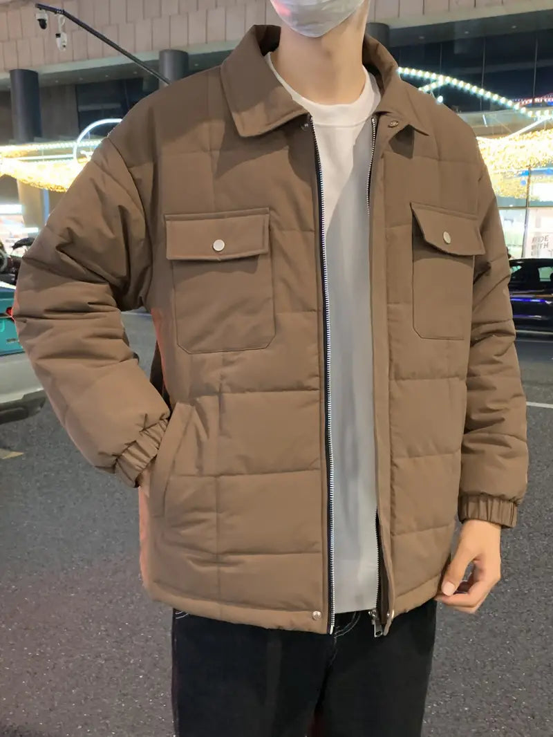 Elegante, robuste Fleecejacke mit Taschen, lässig, atmungsaktiv, und Reverskragen.