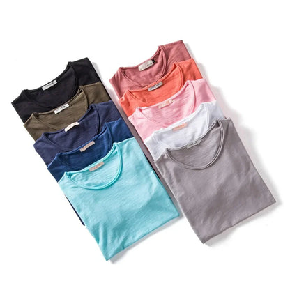 Baumwoll T-Shirt Herren Weich Bequem