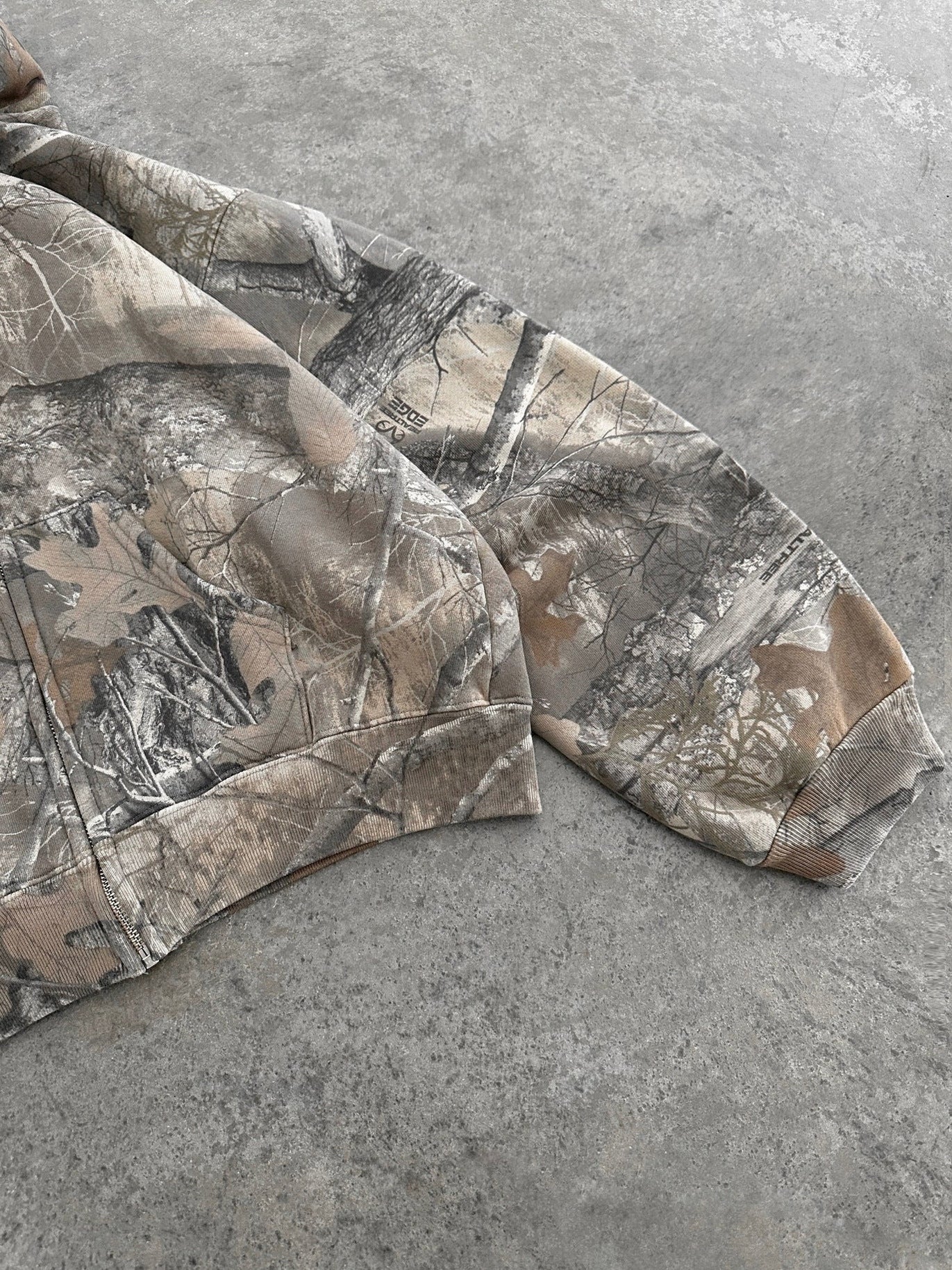 Camouflage-Hoodie – lockere Passform – mit Reißverschluss – Camo-Kapuzenpullover – Herren-Hoodie-Chaps Herrenmode