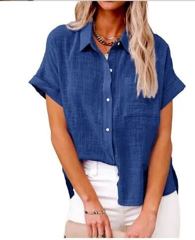 Damen Jeansbluse Modern Lässig Trendy