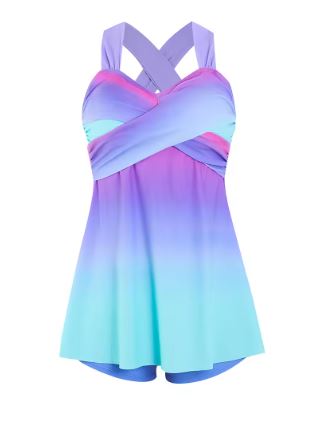 Elegantes Badeanzugkleid Frauen BadeshortsSexy