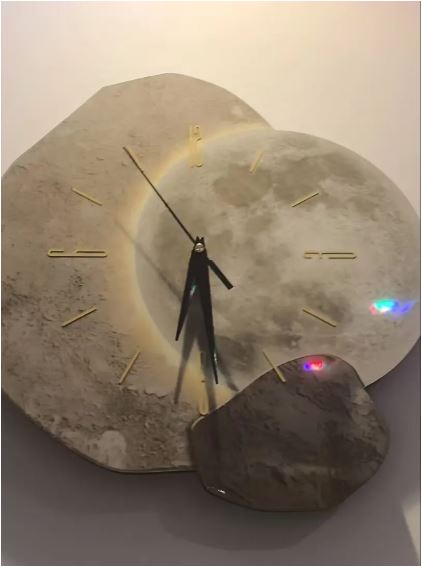 Skandinavische Wanduhr Modern Minimalistisch Weiss
