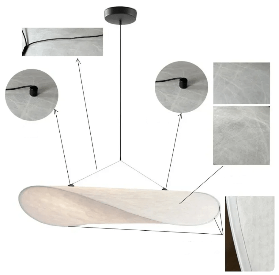 Seidenpendelleuchte Modern Schick Design
