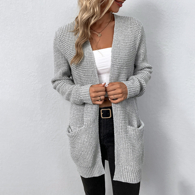 Eleganter Damen Cardigan Lang Modern - BerlinGlamour