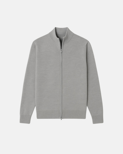 Herren Cardigan Langarm Reißverschluss Warm - BerlinGlamour