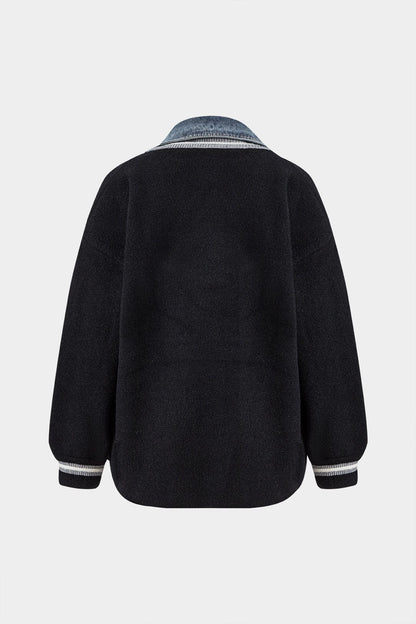 Denim-Hemd Cardigan Kombi Vielseitig Trendy