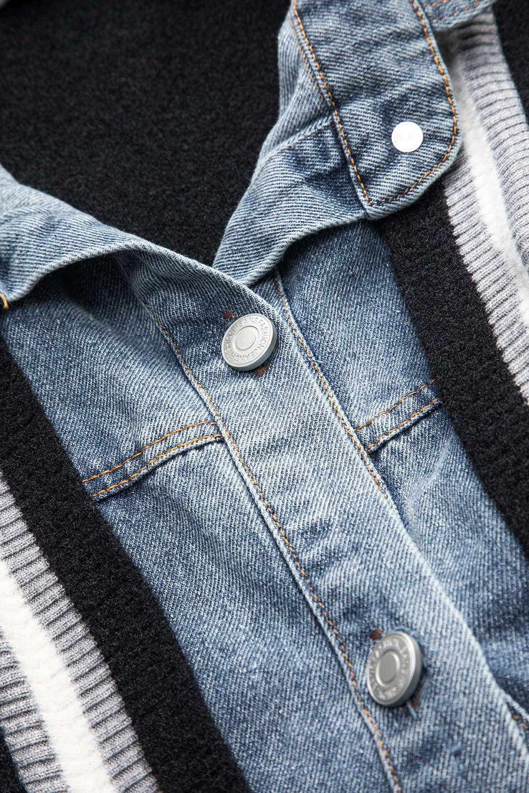 Denim-Hemd Cardigan Kombi Vielseitig Trendy