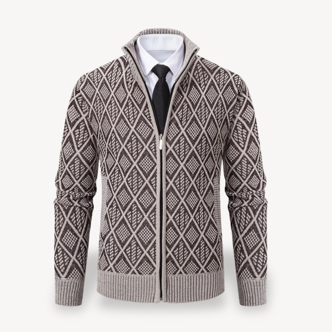 Cardigan mit durchgehendem Reißverschluss für Herren | Loravelle 0
