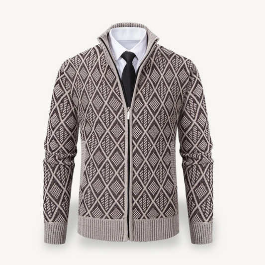 Cardigan mit durchgehendem Reißverschluss für Herren | Loravelle 0