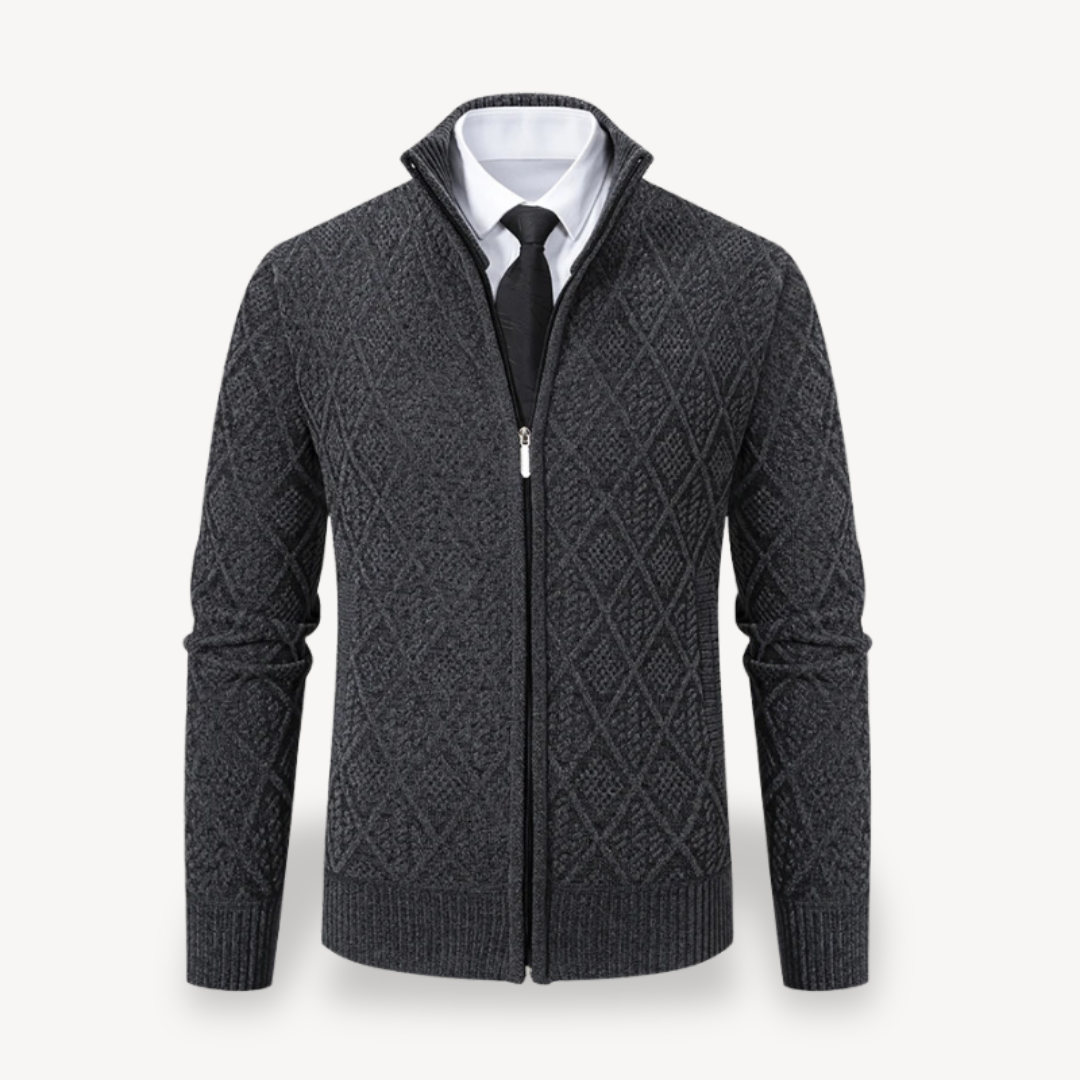 Cardigan mit durchgehendem Reißverschluss für Herren | Loravelle 2