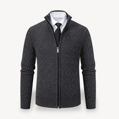 Cardigan mit durchgehendem Reißverschluss für Herren | Loravelle 2