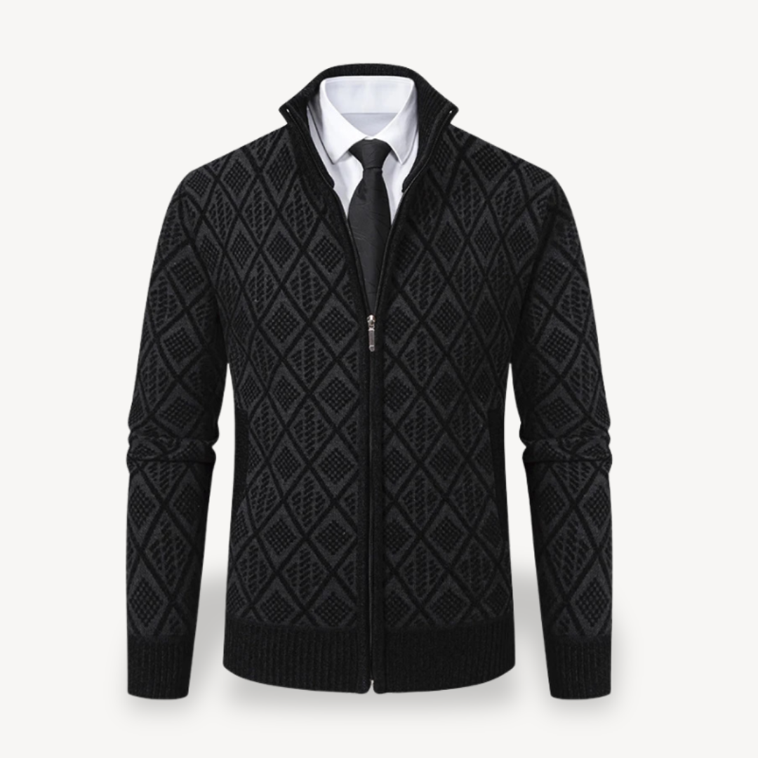 Cardigan mit durchgehendem Reißverschluss für Herren | Loravelle 4