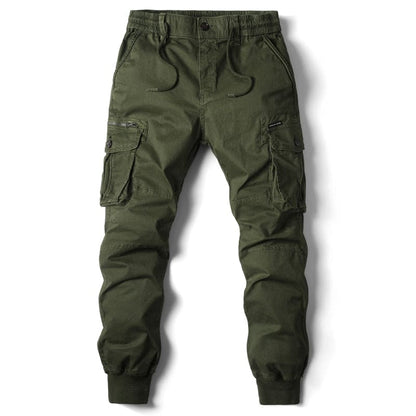 Herren Cargo-Hose Bequem Modern Grün