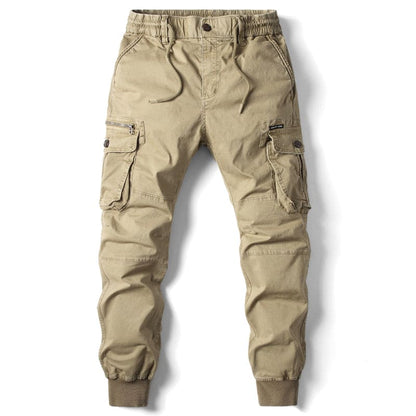 Herren Cargo-Hose Bequem Modern Grün