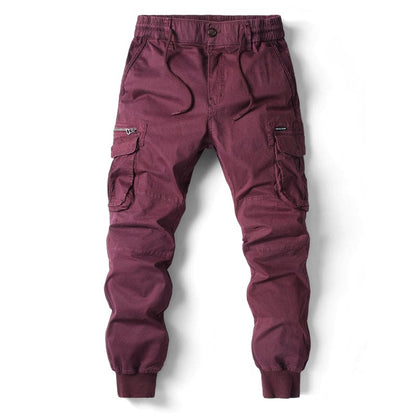 Herren Cargo-Hose Bequem Modern Grün