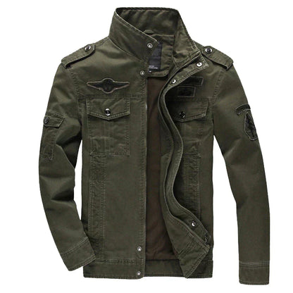 Militärjacke Herren Armygrün Feldjacke Cargo - BerlinGlamour