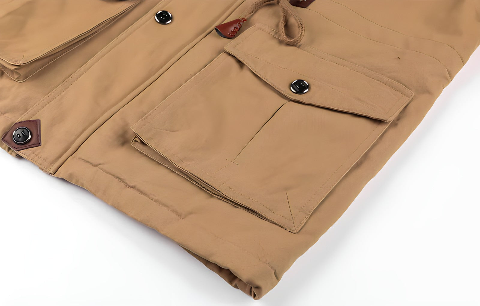 Cargo-Jacke | Mit Kapuze | Taschen | Fleecegefütterte Jacke | Herren-Winterjacke-Chaps Herrenmode