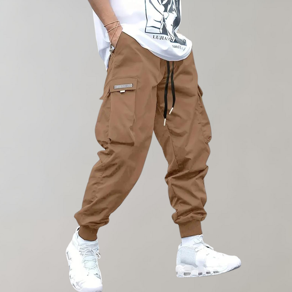 Herren Cargo-Hosen Elastisch mit Taschen - BerlinGlamour