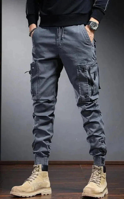 Herren Cargo Hosen Skinny Fit mit Taschen - BerlinGlamour