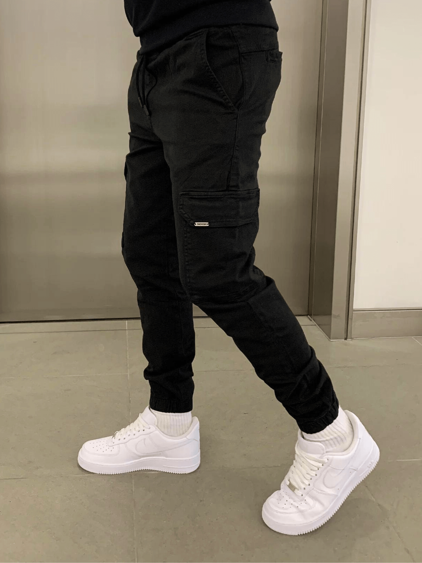 Cargo Jogger - Slim Fit - Kordelzug - Cargohosen - Herrenhosen-Chaps Herrenmode