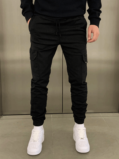 Herren Jogger Slim Fit mit Kordelzug und Taschen - BerlinGlamour