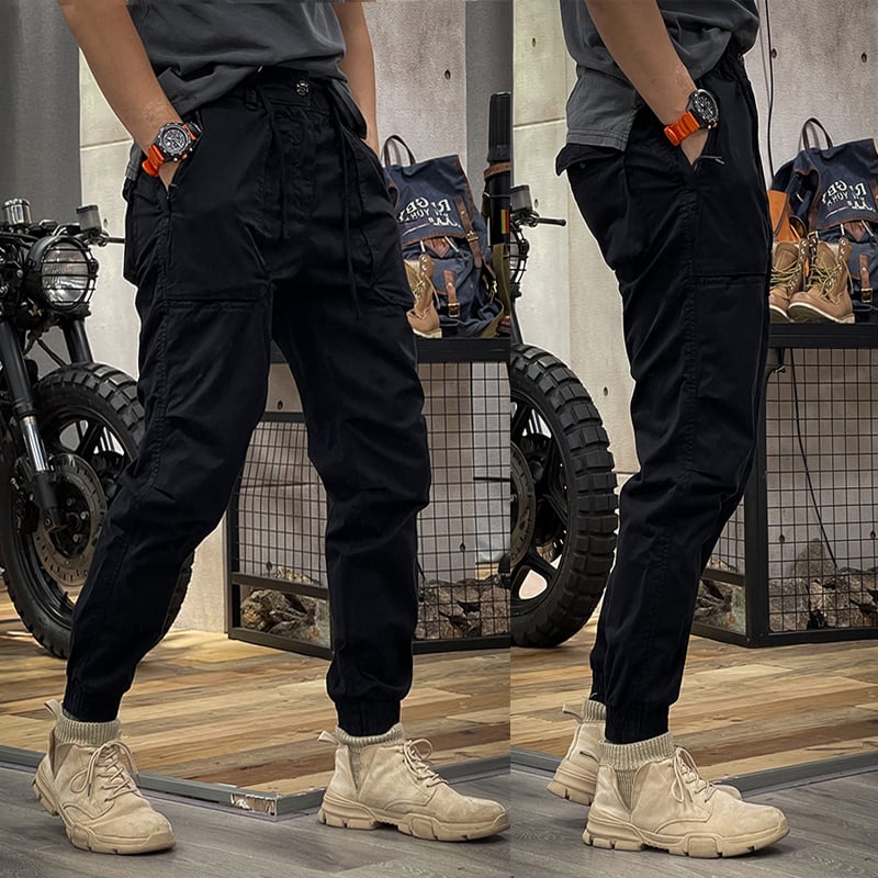 Herren Cargo Jogger Tactical Hosen mit Drawstring - BerlinGlamour