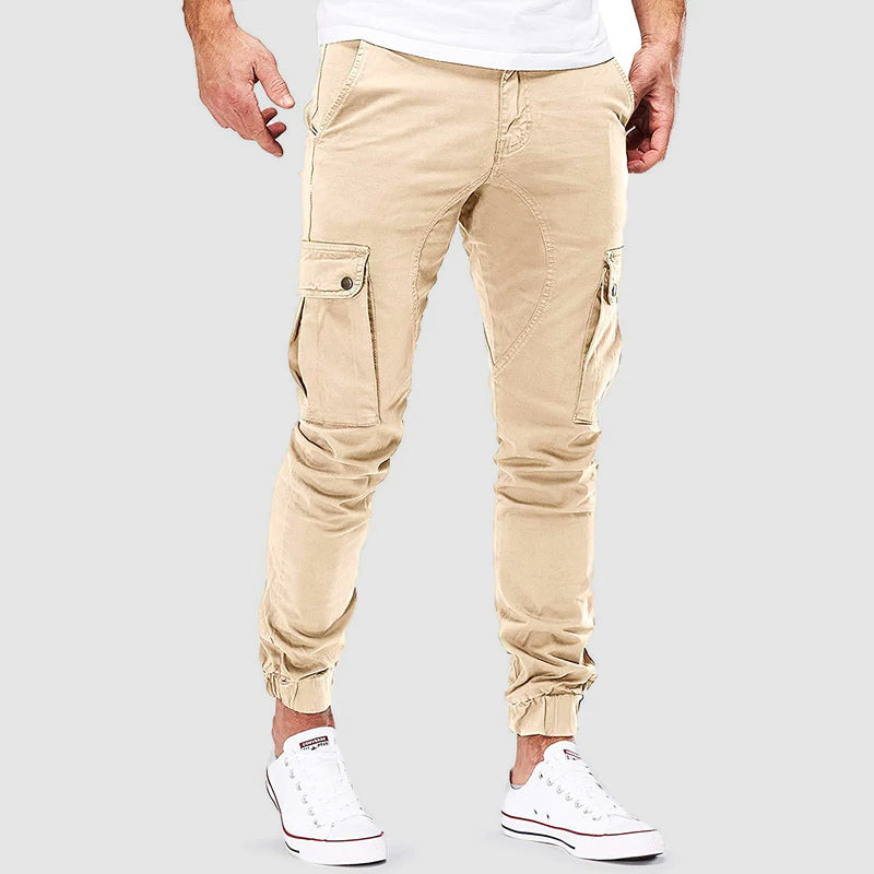 Herren Cargo-Hose Slim Fit mit Taschen - BerlinGlamour