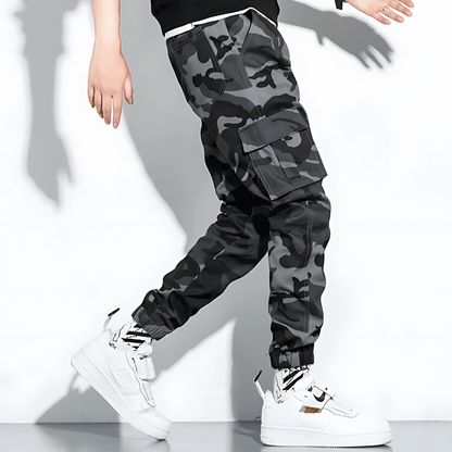 Cargo-Jogginghose | Camouflage | Slim Fit | Cargohose | Herrenhose-Chaps Herrenmode