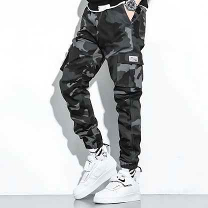 Cargo-Jogginghose | Camouflage | Slim Fit | Cargohose | Herrenhose-Chaps Herrenmode