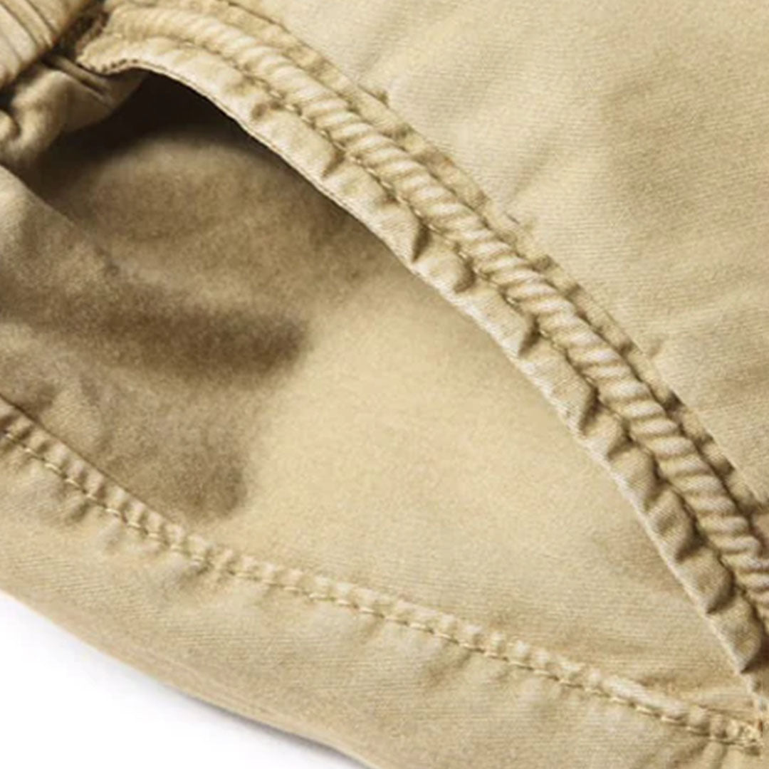 Cargo-Jogginghosen | Taschen | Elastische Beinabschlüsse | Cargohosen | Freizeithosen-Chaps Herrenmode
