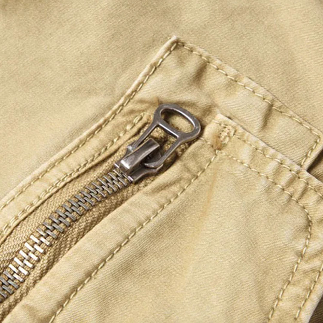 Cargo-Jogginghosen | Taschen | Elastische Beinabschlüsse | Cargohosen | Freizeithosen-Chaps Herrenmode