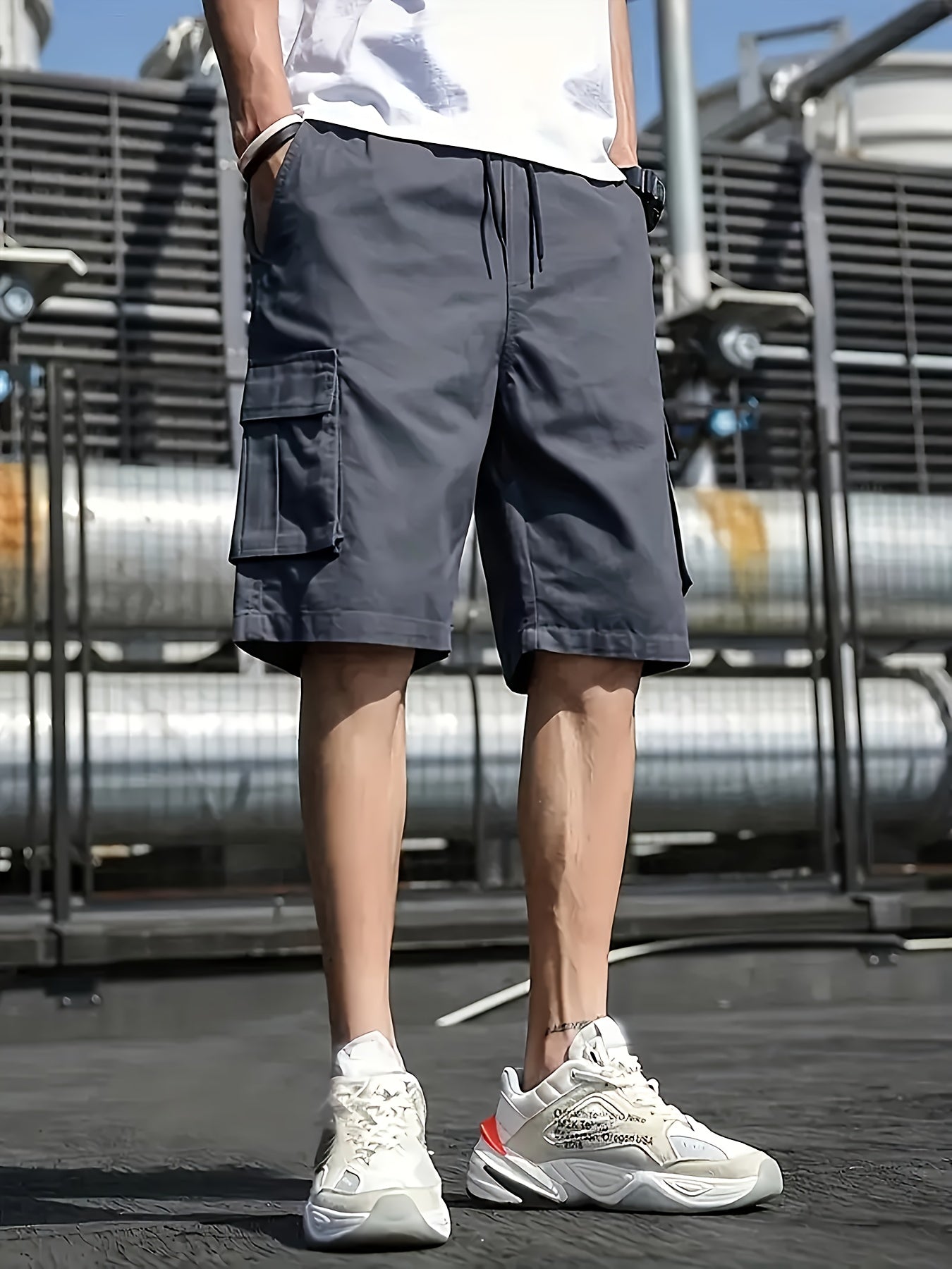 Herren Cargo Shorts Loose Fit Bequem Kordelzug - BerlinGlamour