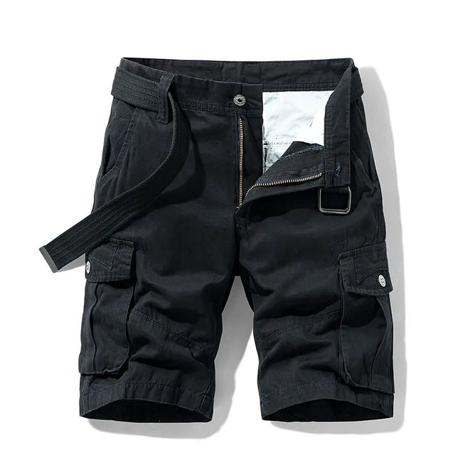 Männer Cargo Shorts Längere Beinlänge Mit vielen Taschen - BerlinGlamour