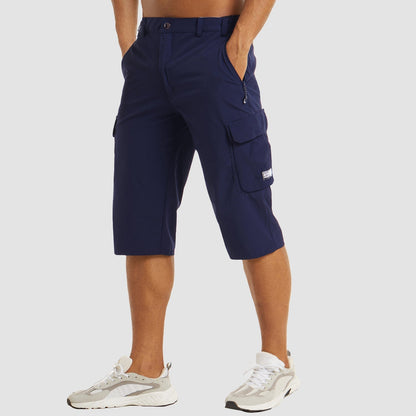 Cargo-Shorts – schnell trocknende lange Shorts für Herren – Caprihosen-Chaps Herrenmode