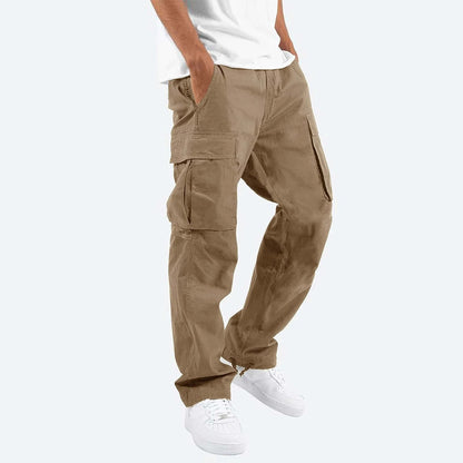 Cargohose - Lässig - Lose Passform - Freizeithose - Herrenhosen-Khaki-S-Chaps Herrenmode