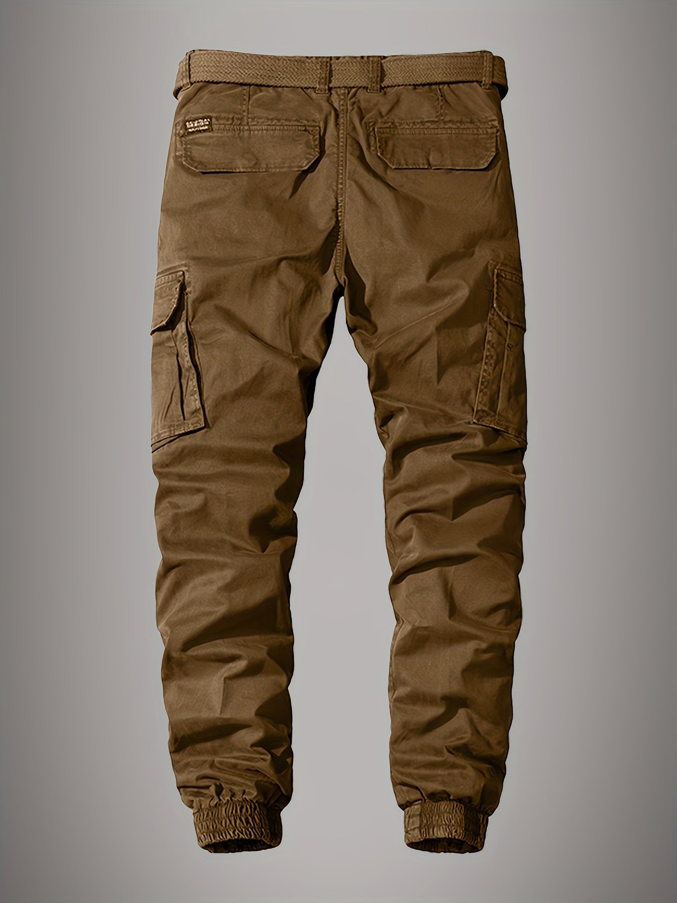 Cargohose – Lässige Cargohose für Männer mit Gummizug am Knöchel und Gürtel-Chaps Herrenmode