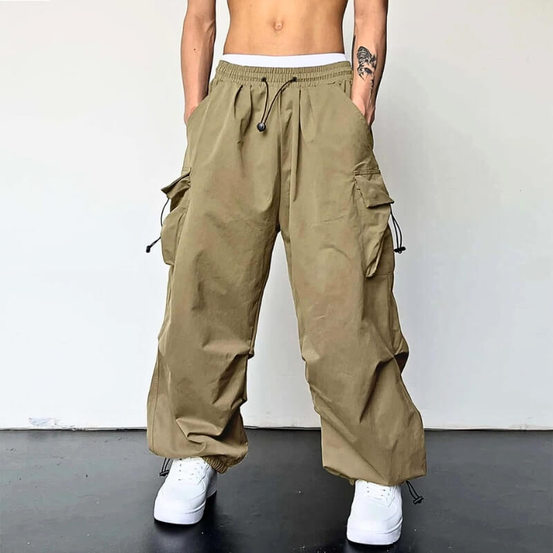 Herren Cargohose Bequem Elastisch Baggy - BerlinGlamour