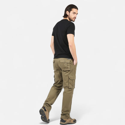 Cargohosen – Lässig – Gerades Bein – Taktische Hosen – Herrenhosen-Chaps Herrenmode