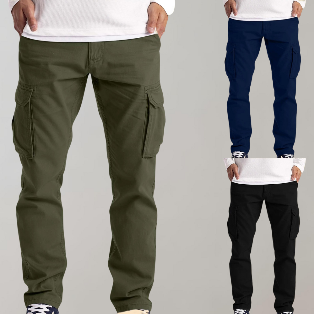 Cargohosen – Lässige Cargohosen mit geradem Bein für Herren-Chaps Herrenmode