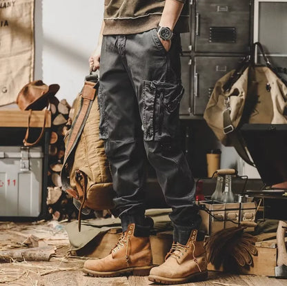 Herren Cargo-Hosen Tactical mit Taschen - BerlinGlamour